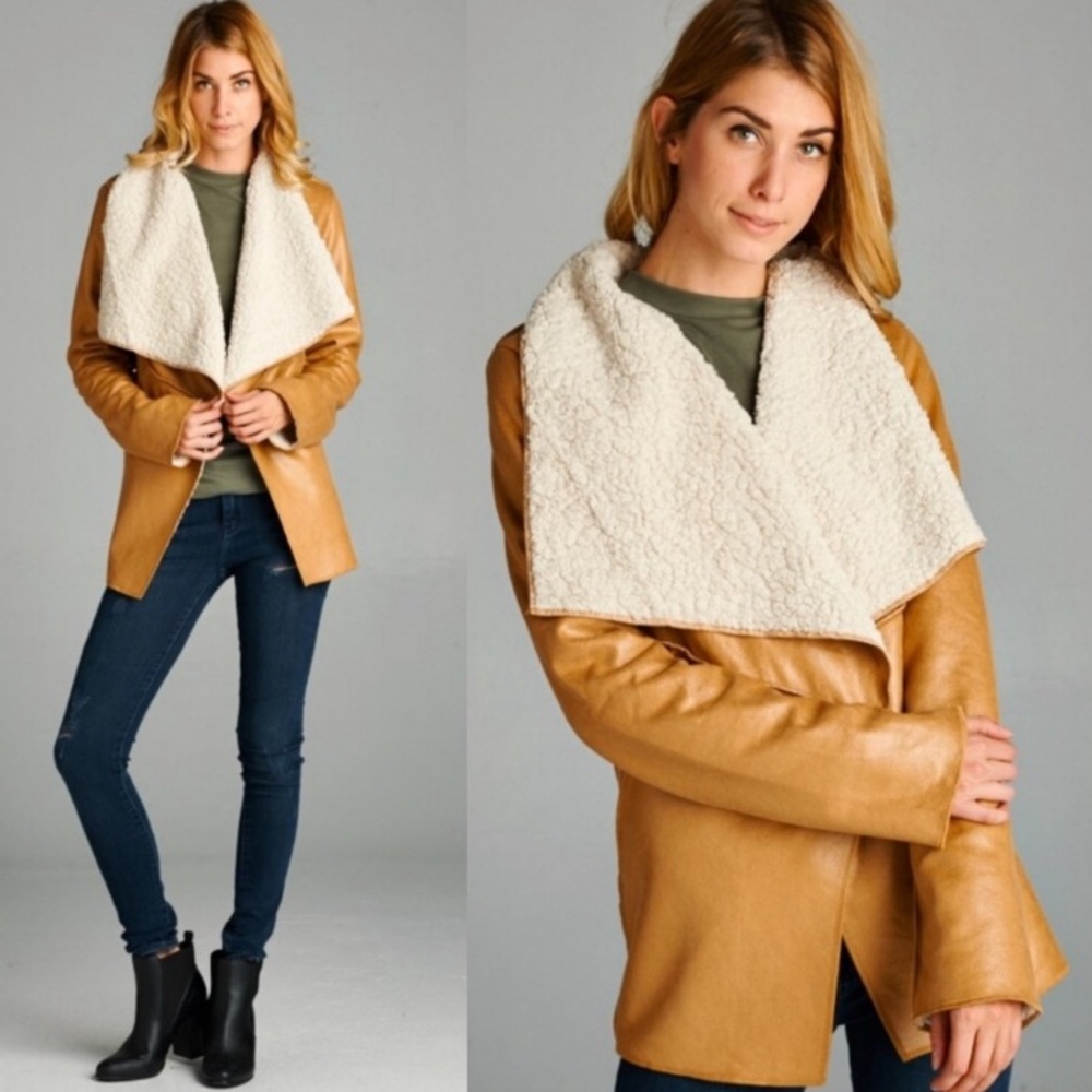 Vegan Suede/Surpa Jacket -SOFT lining!